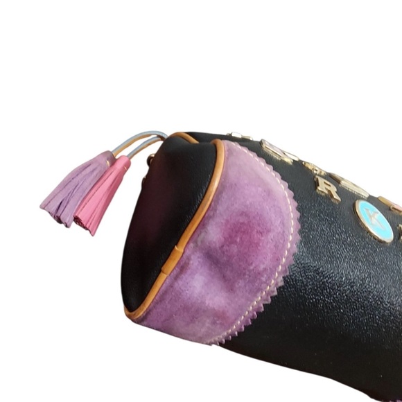 Dooney & Bourke Lindsay Lohan Collection Vintage Tassel Satchel #2 - Picture 9 of 14